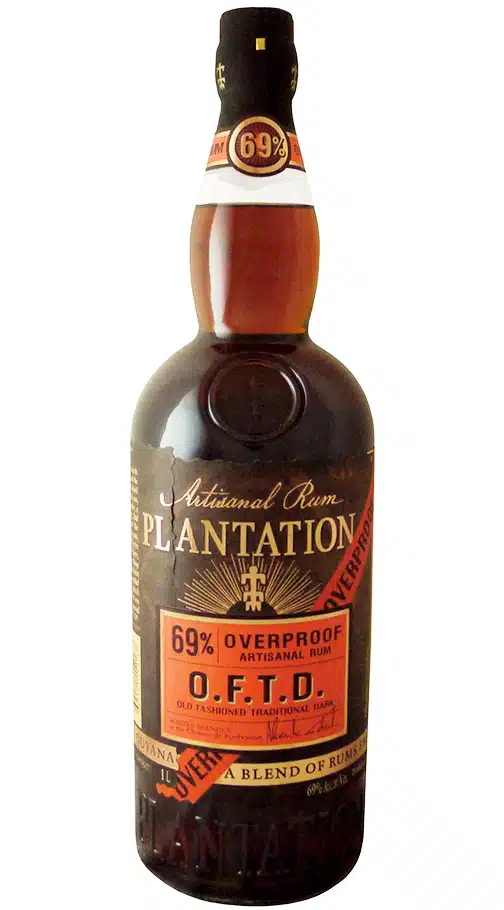 PLANTATION/PLANTERAY OVERPROOF OFTD RUM BARBADOS,GUYANA EN JAMAICA 0.70 LTR 69%