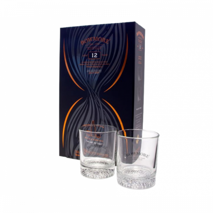 BOWMORE 12 YEARS GESCHENK 2 GLAZEN 0.70 LTR