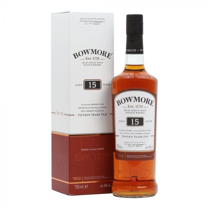 BOWMORE 15 YEARS SHERRY CASK 0.70 LTR
