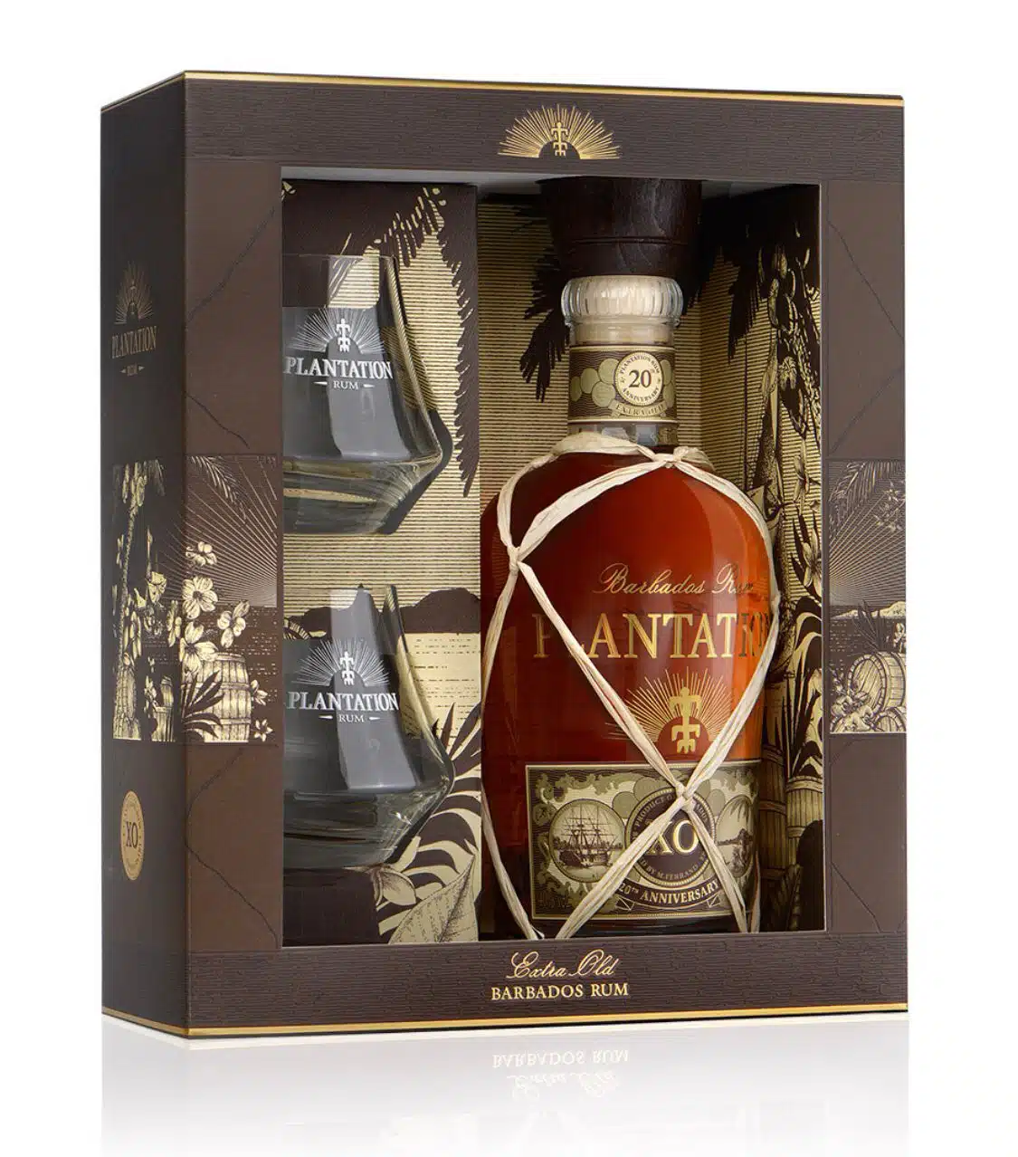 PLANTATION/PLANTERAY XO 20TH ANNIVERSARIO MET GLAZEN 0.70 LTR