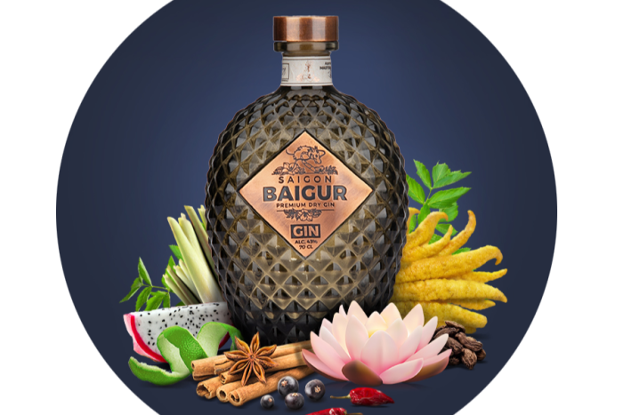 SAIGON BAIGUR DRY GIN 0.70 LTR