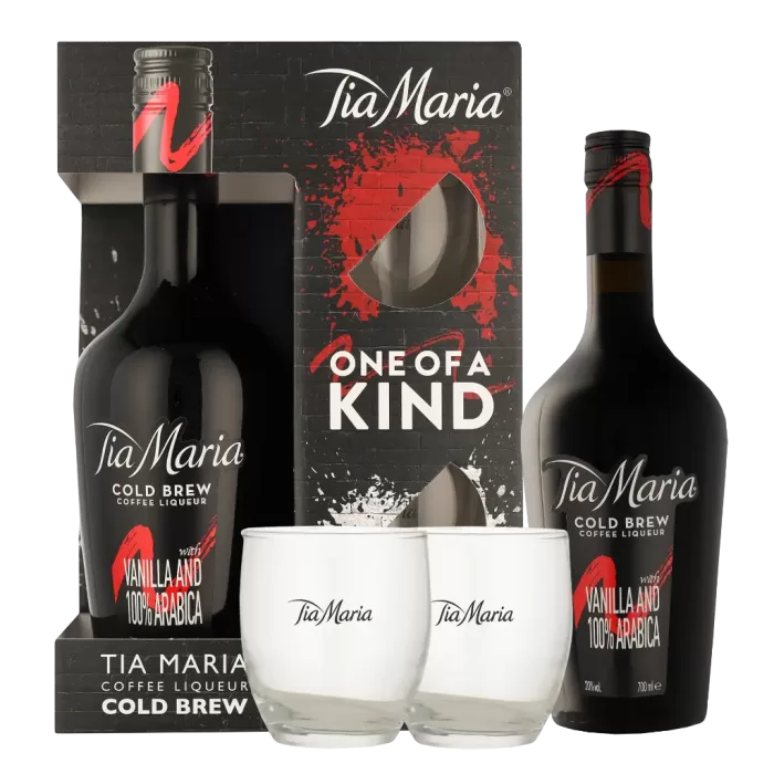 TIA MARIA COLD BREW MET 2 GLAZEN 0.70 LTR