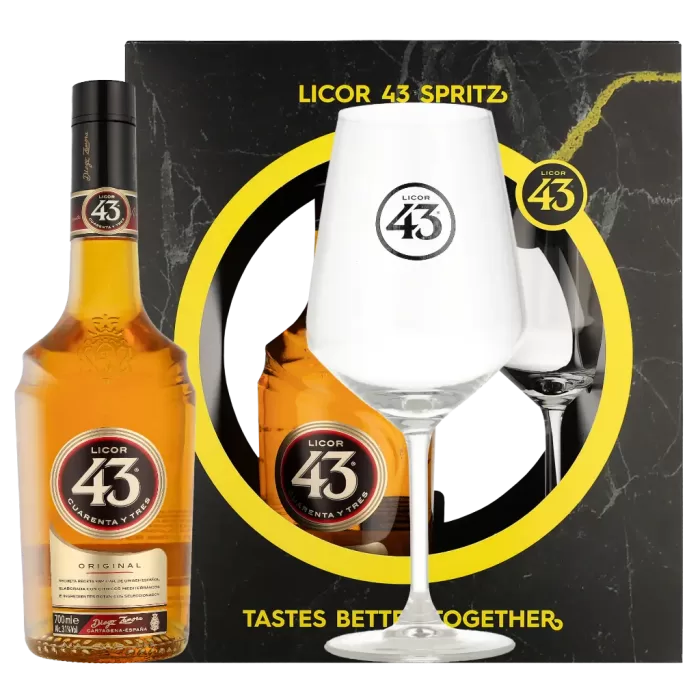 LICOR 43 GESCHENK MET 1 SPRITZ GLAS 0.70 LTR
