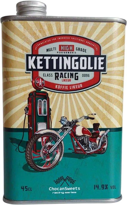 BLIKJE RODE CHOPPER KETTING 0.45 LTR