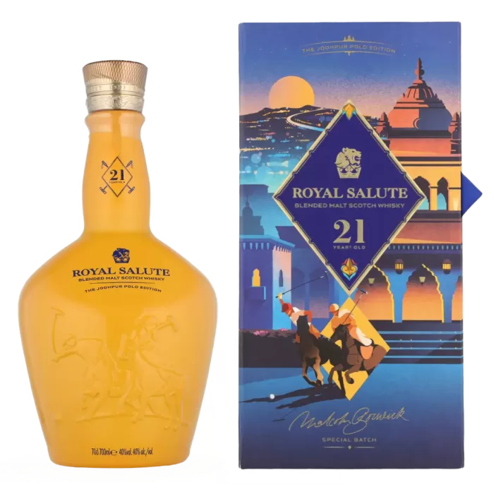 CHIVAS REGAL 21 YEARS ROYAL SALUTE POLO 5 JODHPUR 0.70 LTR