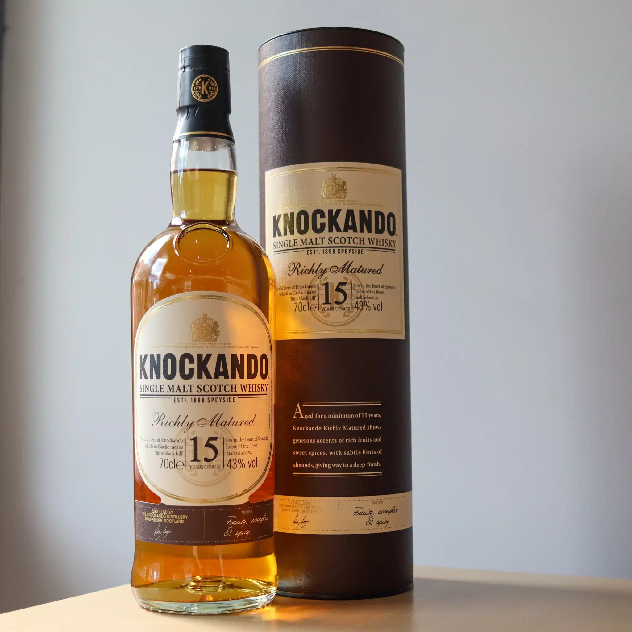 KNOCKANDO 15 YEARS RICH MATURED 0.70 LTR