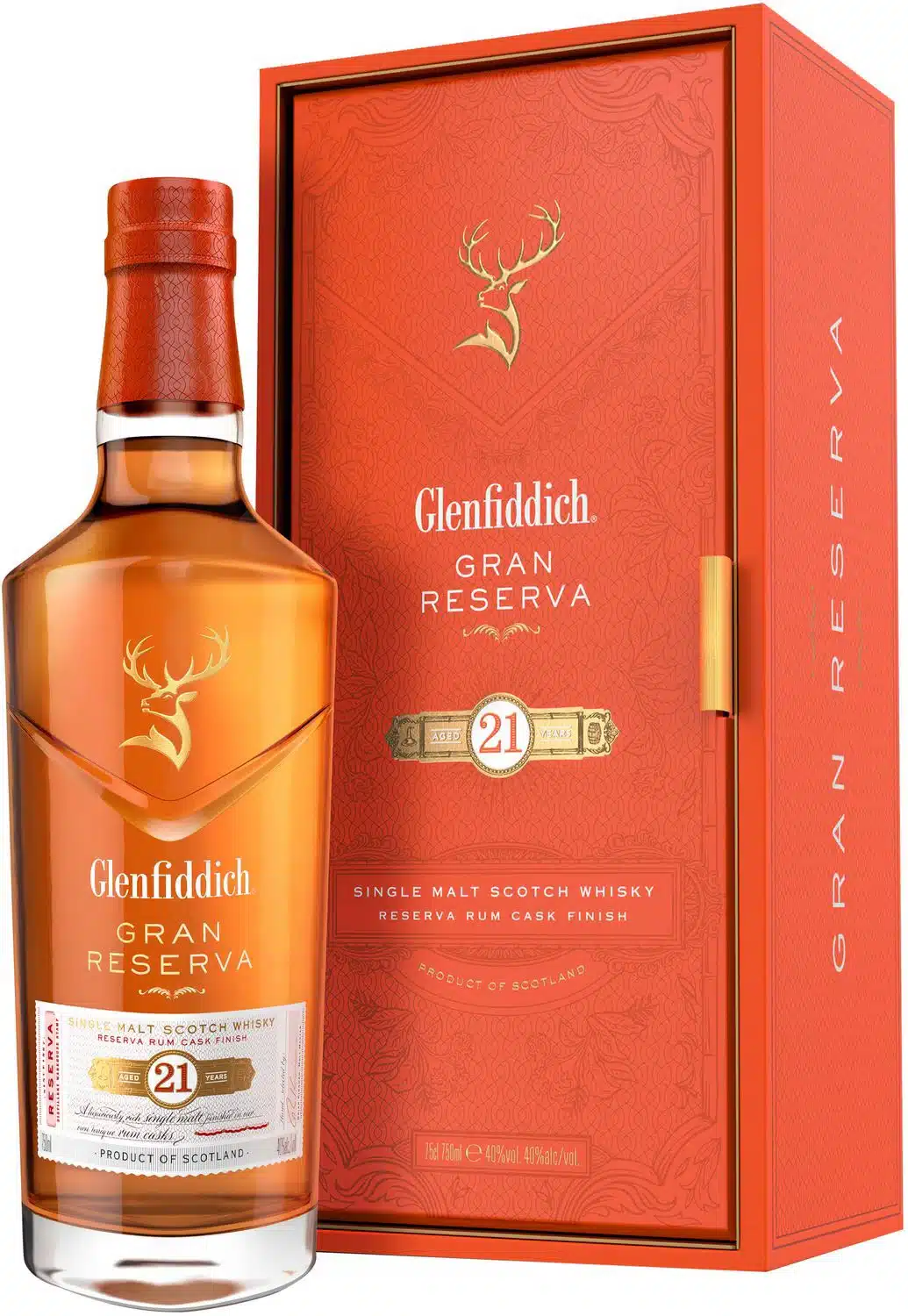GLENFIDDICH 21 YEARS RESERVA RUM CASK FINISH 0.70 LTR